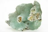 Blue-Green Aragonite Aggregation - Wenshan Mine, China #218014-1